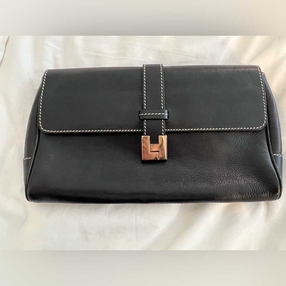 Bergdorf Goodman Lambertson Truex Black Leather Bag
